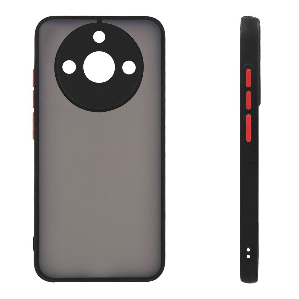 Θήκη Σιλικόνης Color Button Bumper Sonique Realme 11 Pro 5G / Realme 11 Pro Plus 5G Μαύρο