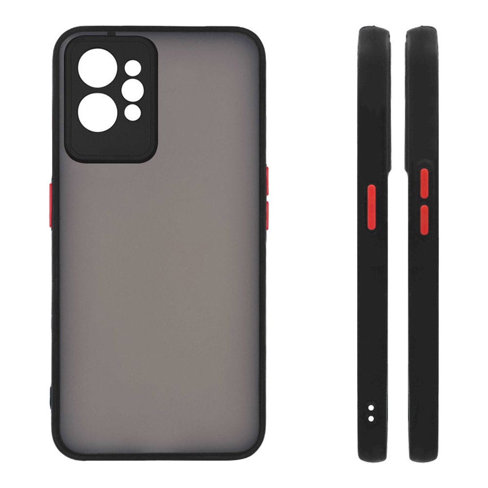 Θήκη Σιλικόνης Color Button Bumper Sonique Realme GT 2 Pro Μαύρο