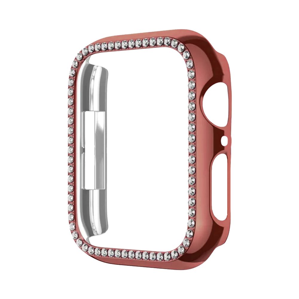 Θήκη Προστασία Luxury Diamond PC Sonique για Apple Watch 4/5/6/SE/SE 2/SE 3 40mm Ροζ Χρυσό