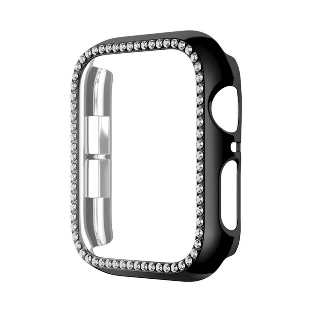Θήκη Προστασία Luxury Diamond PC Sonique για Apple Watch 4/5/6/SE/SE 2/SE 3 44mm Μαύρο