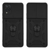 Θήκη Ring Armor CamPro Sonique για Samsung Galaxy A12 Μαύρο