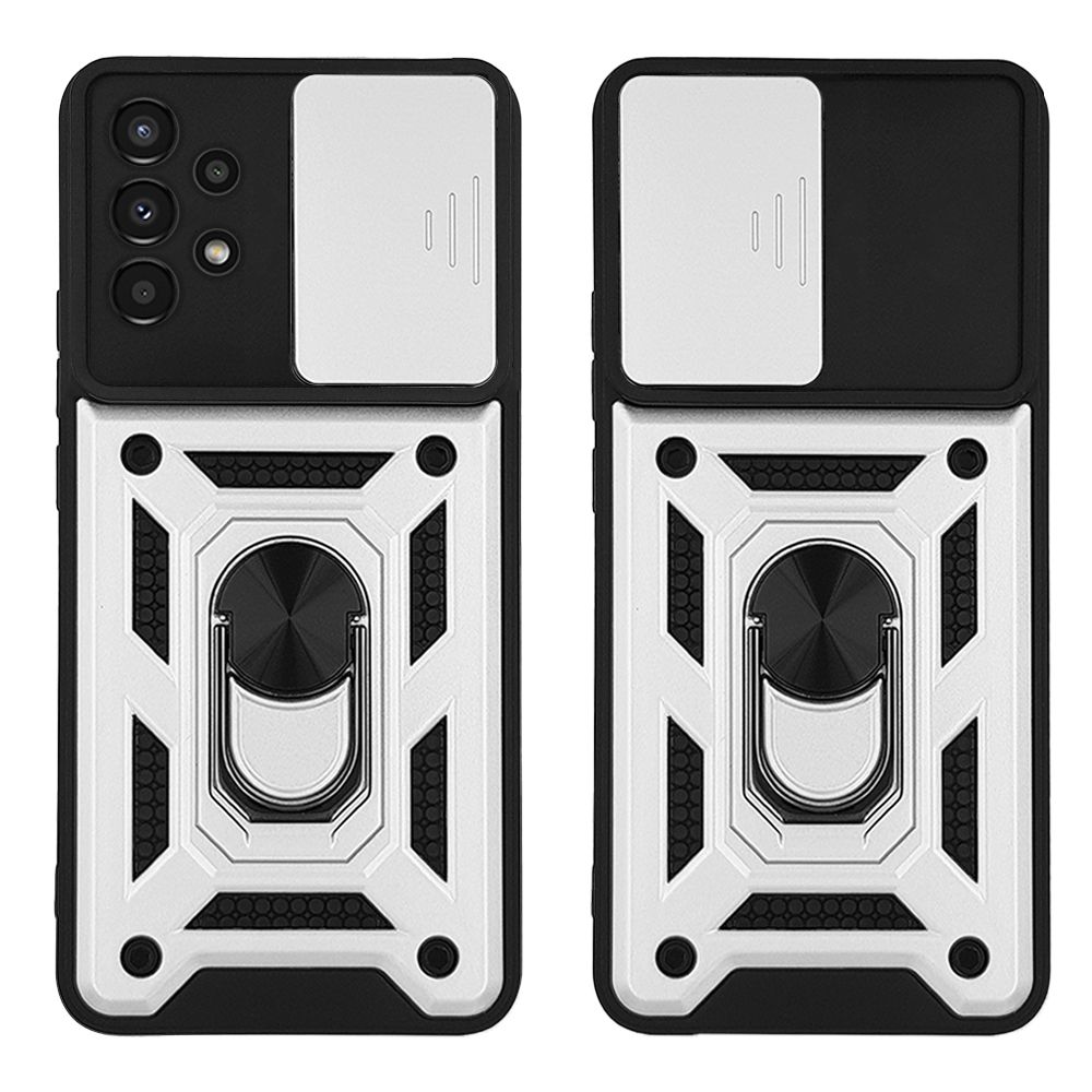 Θήκη Ring Armor CamPro Sonique για Samsung Galaxy A13 4G Ασημί