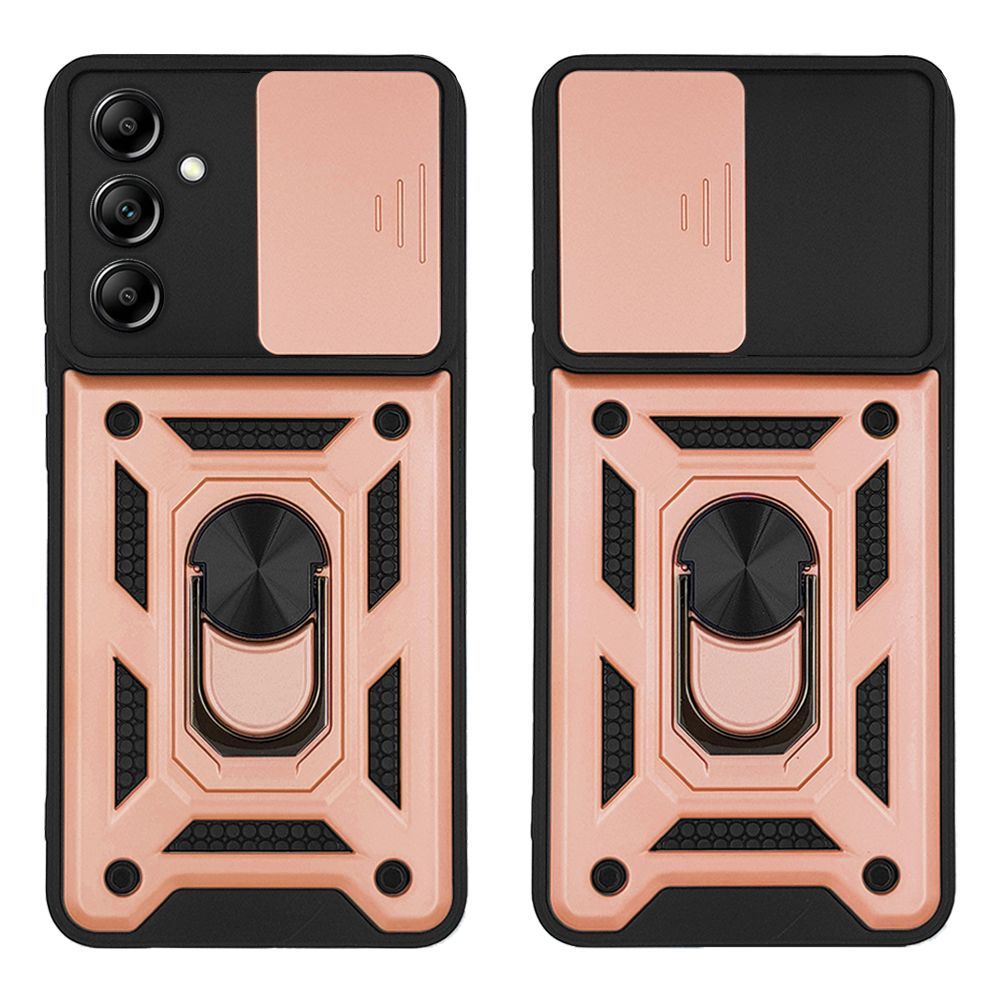 Θήκη Ring Armor CamPro Sonique για Samsung Galaxy A14 4G / Galaxy A14 5G Ροζ Χρυσό