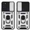 Θήκη Ring Armor CamPro Sonique για Samsung Galaxy A21s Ασημί