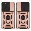 Θήκη Ring Armor CamPro Sonique για Samsung Galaxy A21s Ροζ Χρυσό