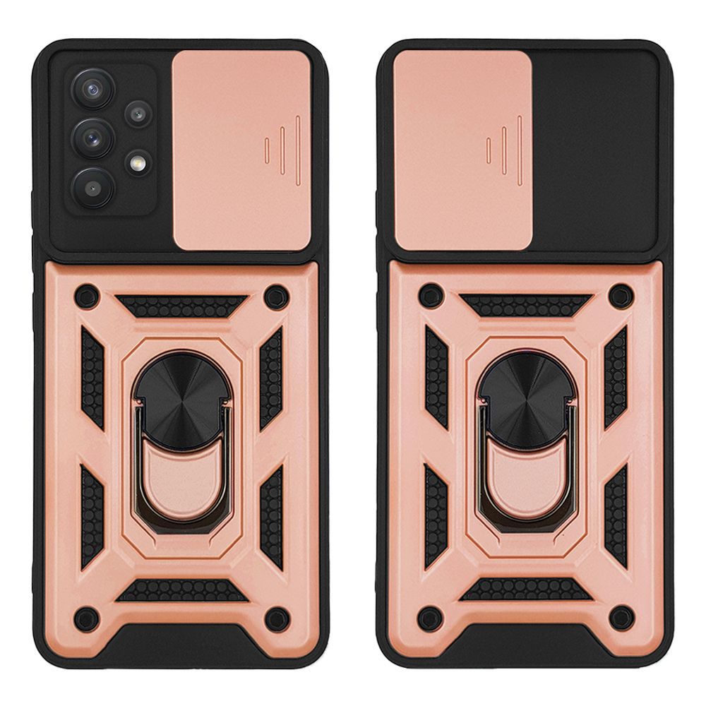 Θήκη Ring Armor CamPro Sonique για Samsung Galaxy A32 4G Ροζ Χρυσό