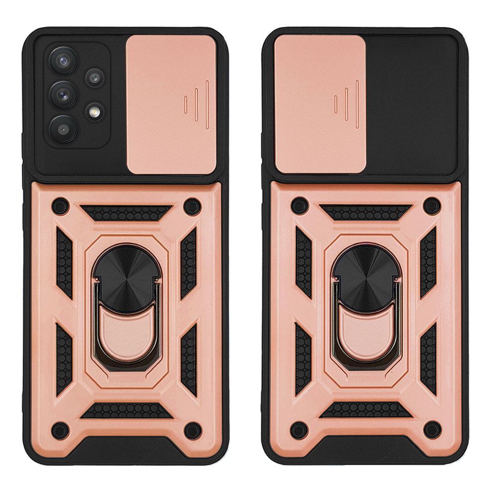 Θήκη Ring Armor CamPro Sonique για Samsung Galaxy A32 5G Ροζ Χρυσό