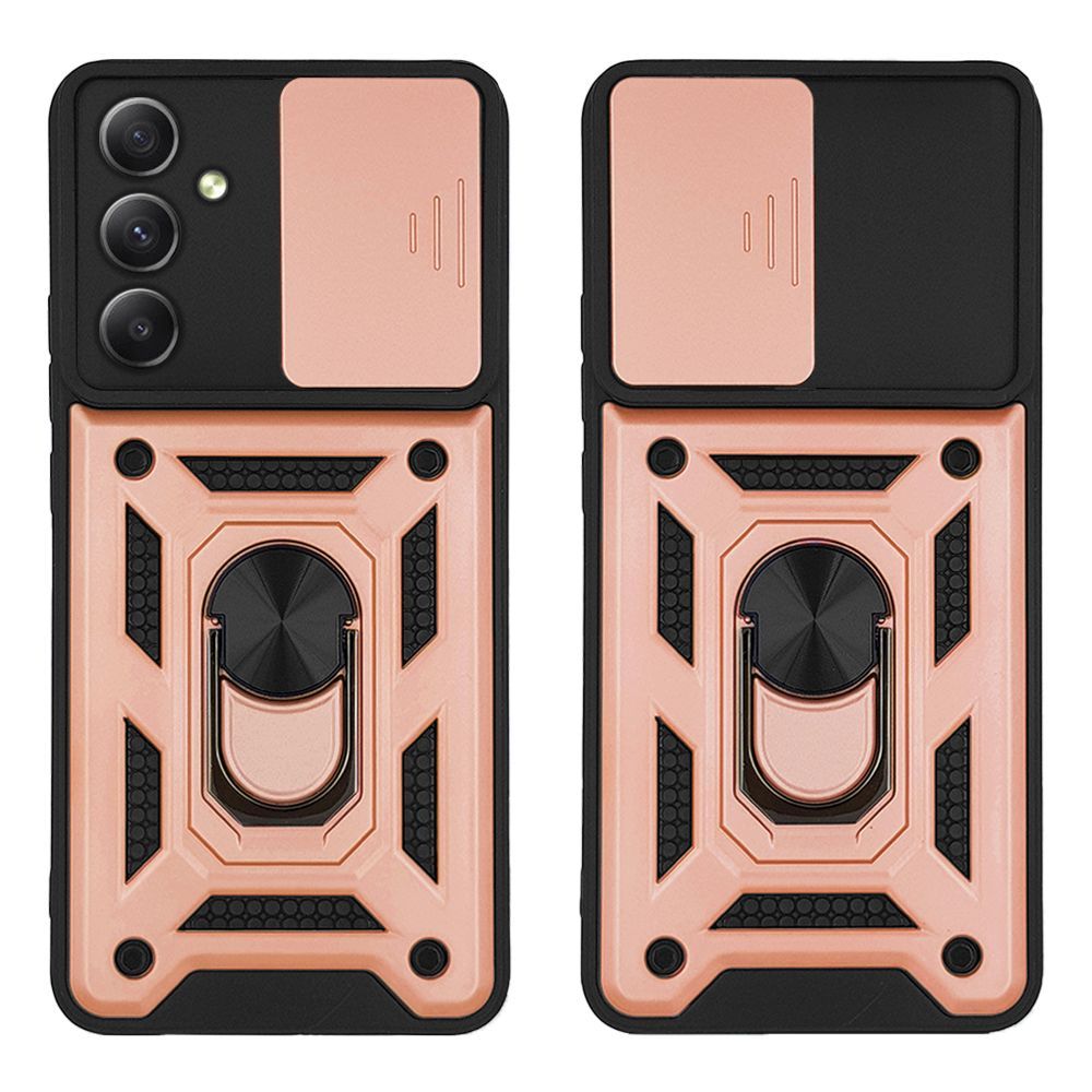 Θήκη Ring Armor CamPro Sonique για Samsung Galaxy A34 5G Ροζ Χρυσό