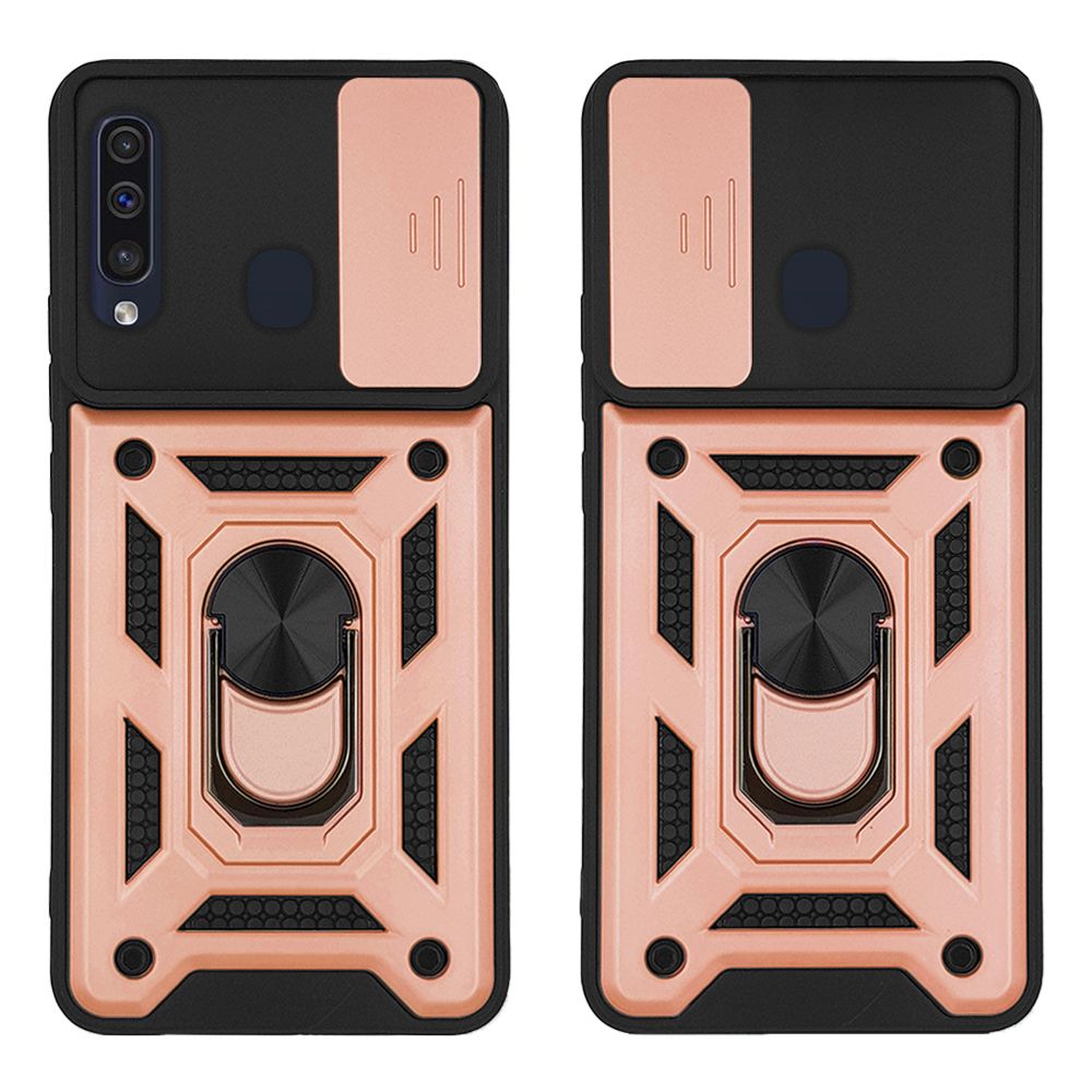 Θήκη Ring Armor CamPro Sonique για Samsung Galaxy A50 / Galaxy A50S / Galaxy A30S Ροζ Χρυσό