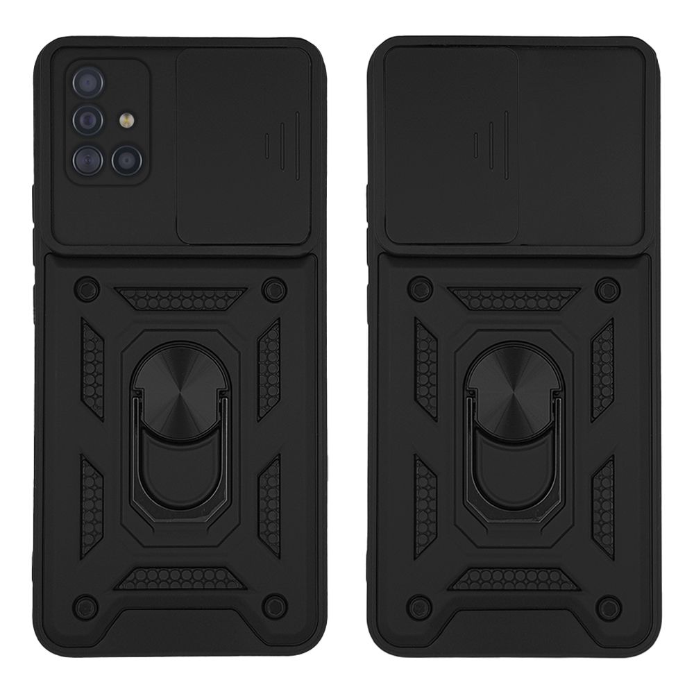 Θήκη Ring Armor CamPro Sonique για Samsung Galaxy A51 Μαύρο