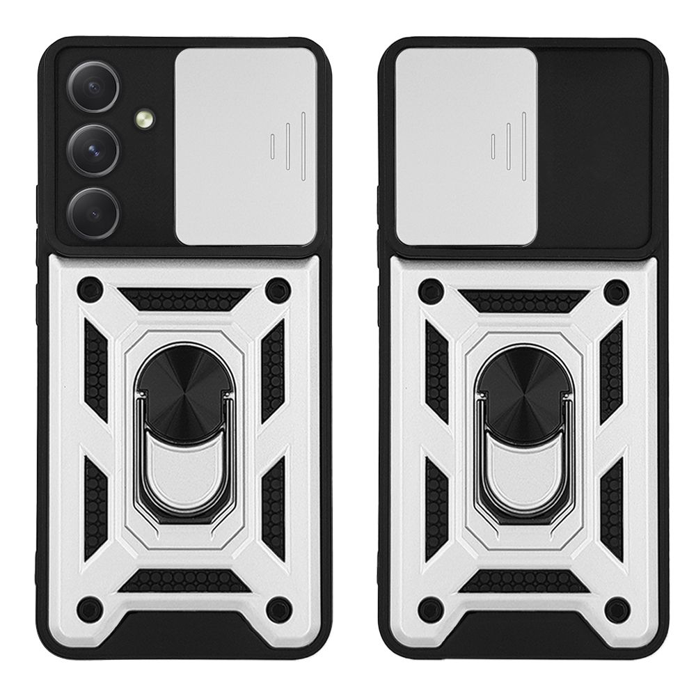 Θήκη Ring Armor CamPro Sonique για Samsung Galaxy A54 5G Ασημί