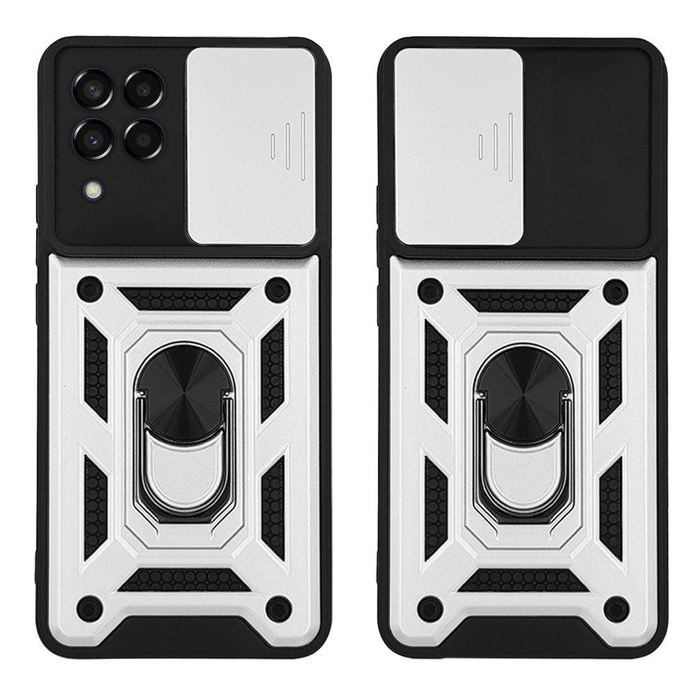 Θήκη Ring Armor CamPro Sonique για Samsung Galaxy M33 5G Ασημί