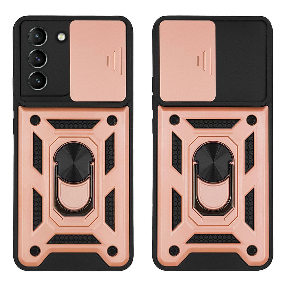 Θήκη Ring Armor CamPro Sonique για Samsung Galaxy S21 Ροζ Χρυσό