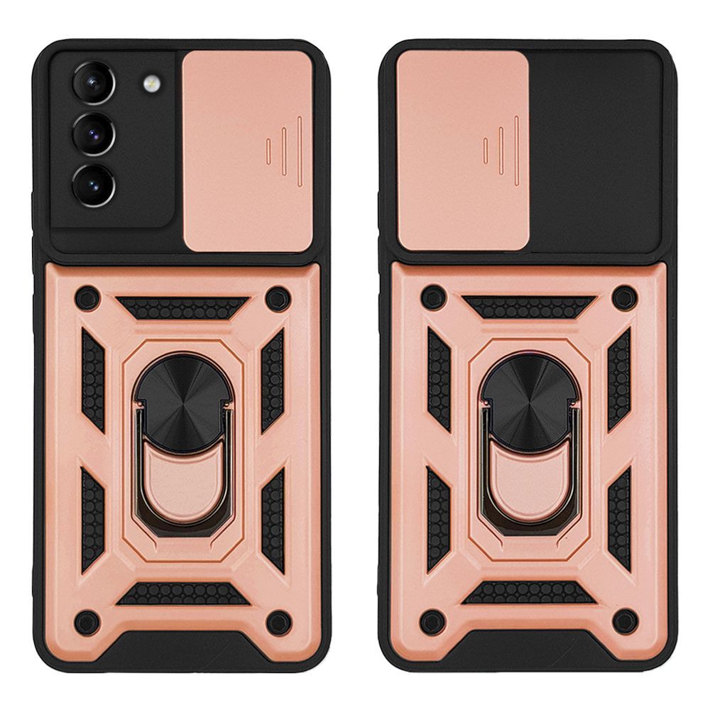 Θήκη Ring Armor CamPro Sonique για Samsung Galaxy S21 Plus Ροζ Χρυσό
