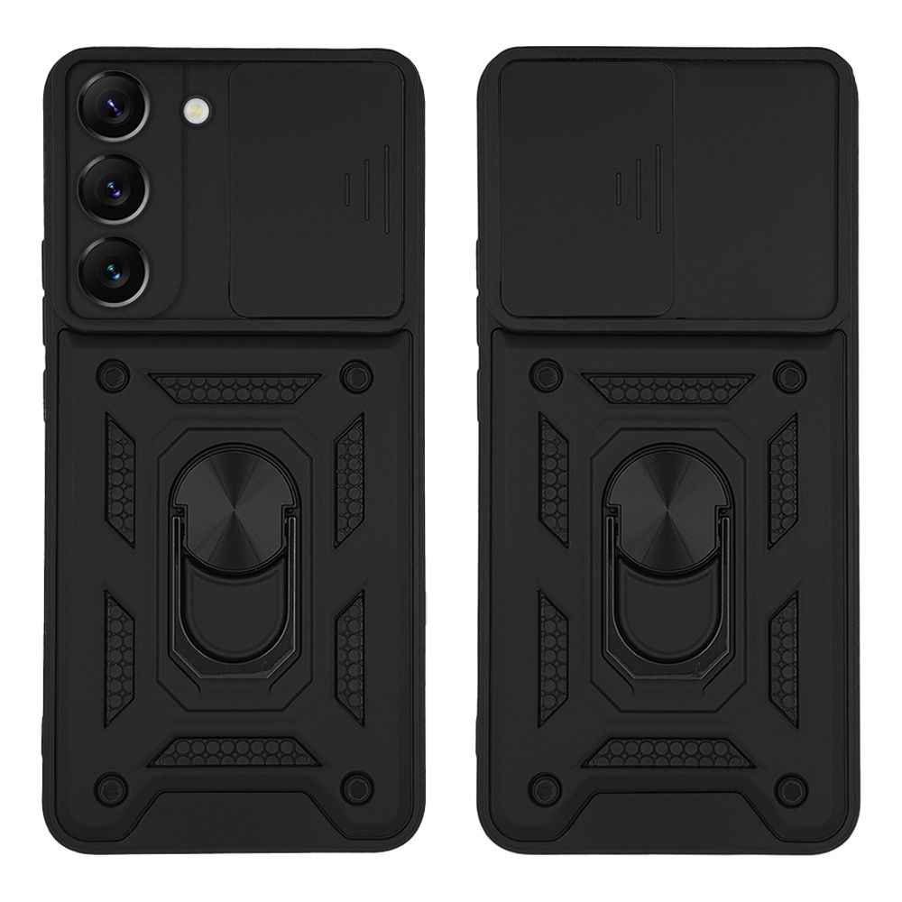Θήκη Ring Armor CamPro Sonique για Samsung Galaxy S22 Plus Μαύρο
