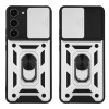 Θήκη Ring Armor CamPro Sonique για Samsung Galaxy S23 Plus Ασημί