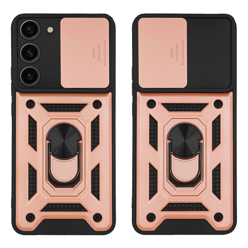 Θήκη Ring Armor CamPro Sonique για Samsung Galaxy S23 Plus Ροζ Χρυσό