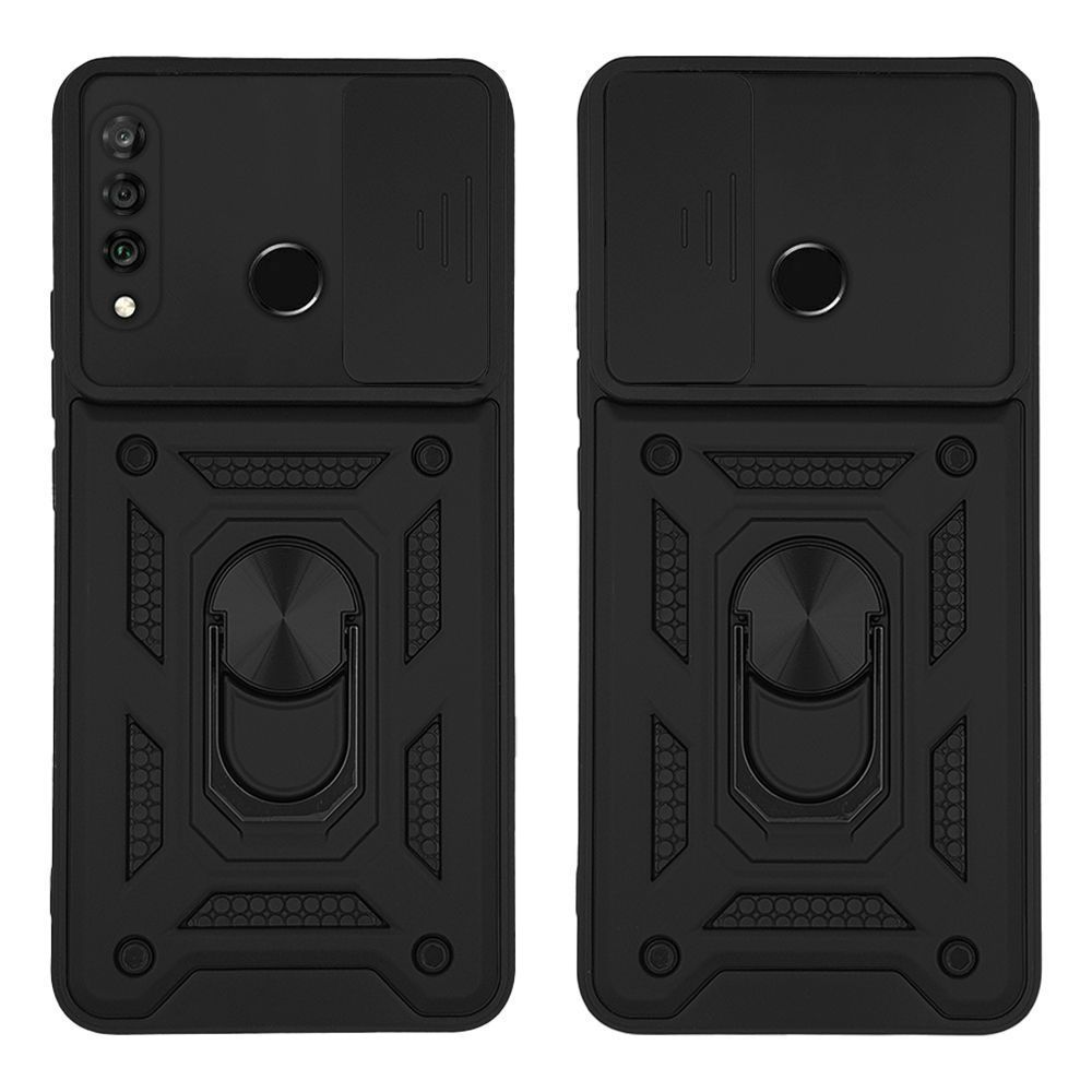 Θήκη Ring Armor CamPro Sonique για Huawei P30 Lite Μαύρο