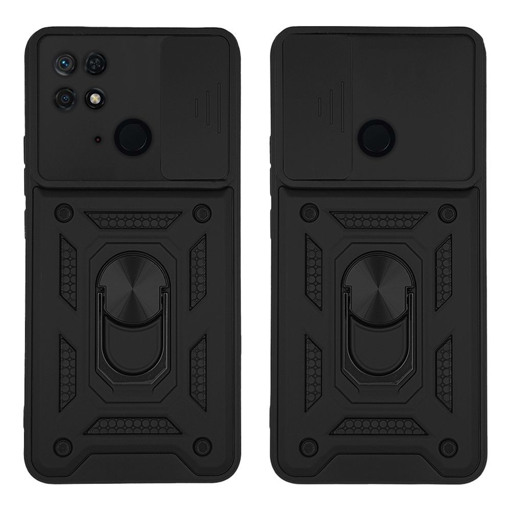 Θήκη Ring Armor CamPro Sonique για Xiaomi Redmi 10C Μαύρο