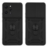 Θήκη Ring Armor CamPro Sonique για Xiaomi Redmi 12 4G / Redmi 12 5G Μαύρο