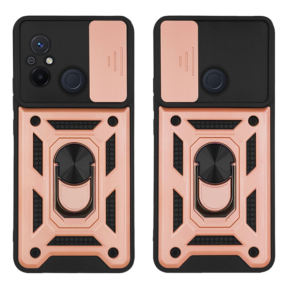 Θήκη Ring Armor CamPro Sonique για Xiaomi Redmi 12C Ροζ Χρυσό