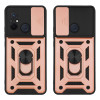 Θήκη Ring Armor CamPro Sonique για Xiaomi Redmi 12C Ροζ Χρυσό