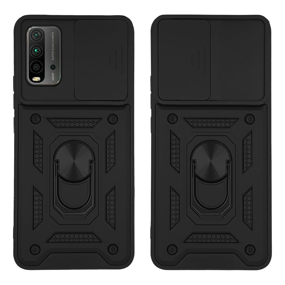 Θήκη Ring Armor CamPro Sonique για Xiaomi Redmi 9T Μαύρο