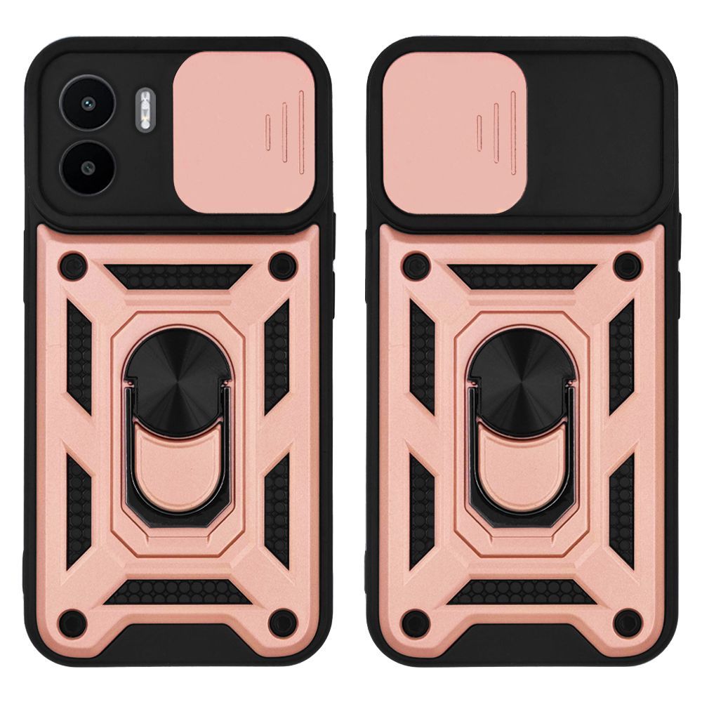 Θήκη Ring Armor CamPro Sonique για Xiaomi Redmi A1 / Redmi A2 Ροζ Χρυσό