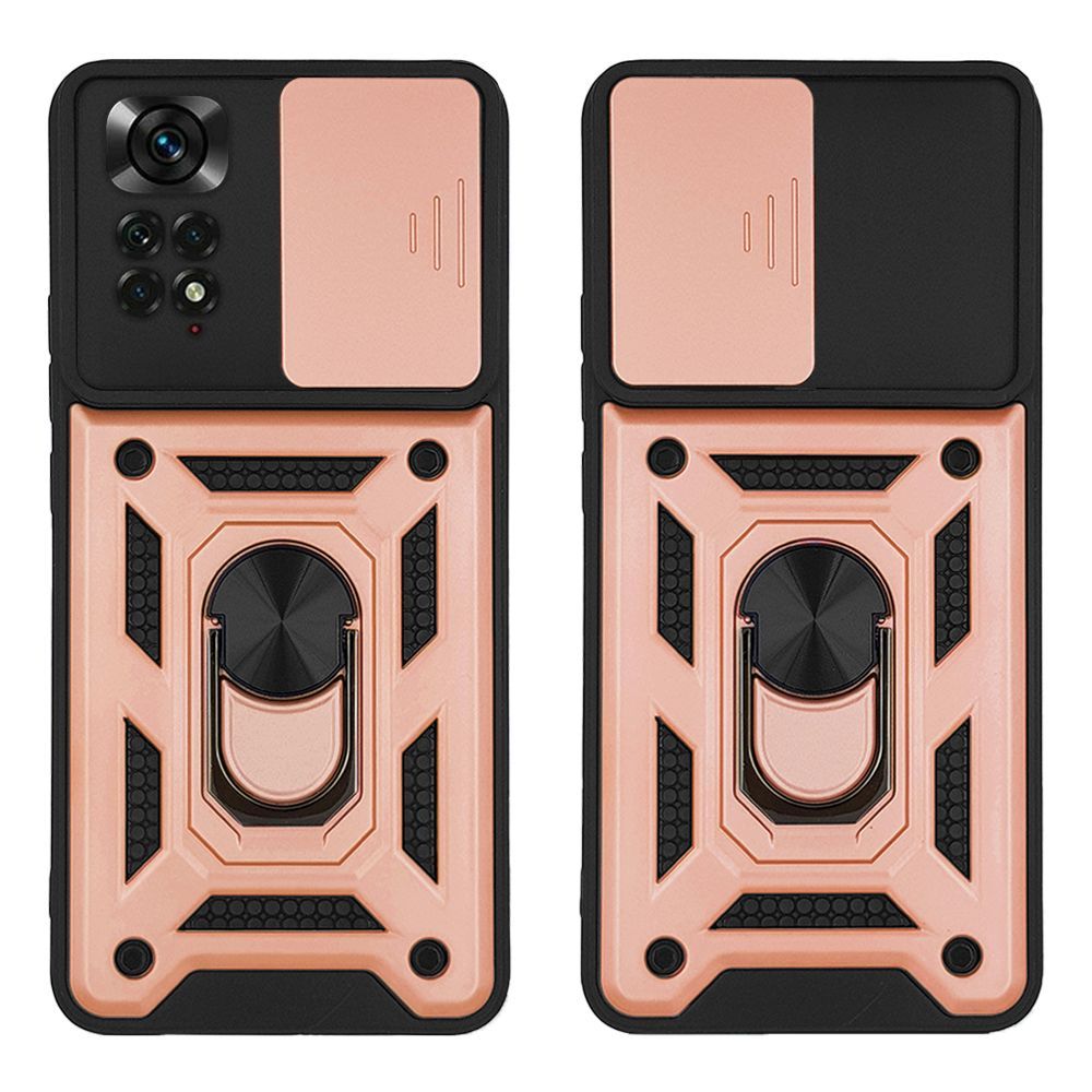 Θήκη Ring Armor CamPro Sonique για Xiaomi Redmi Note 11 4G / Redmi Note 11S Ροζ Χρυσό