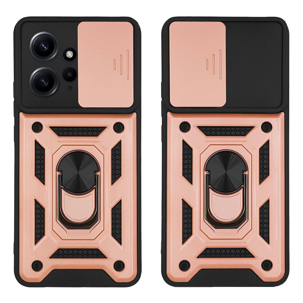 Θήκη Ring Armor CamPro Sonique για Xiaomi Redmi Note 12 4G Ροζ Χρυσό