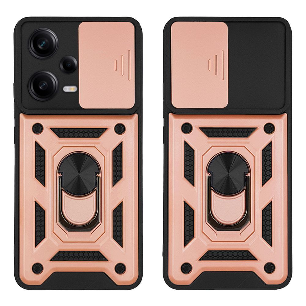 Θήκη Ring Armor CamPro Sonique για Xiaomi Redmi Note 12 Pro 5G / Poco X5 Pro 5G Ροζ Χρυσό