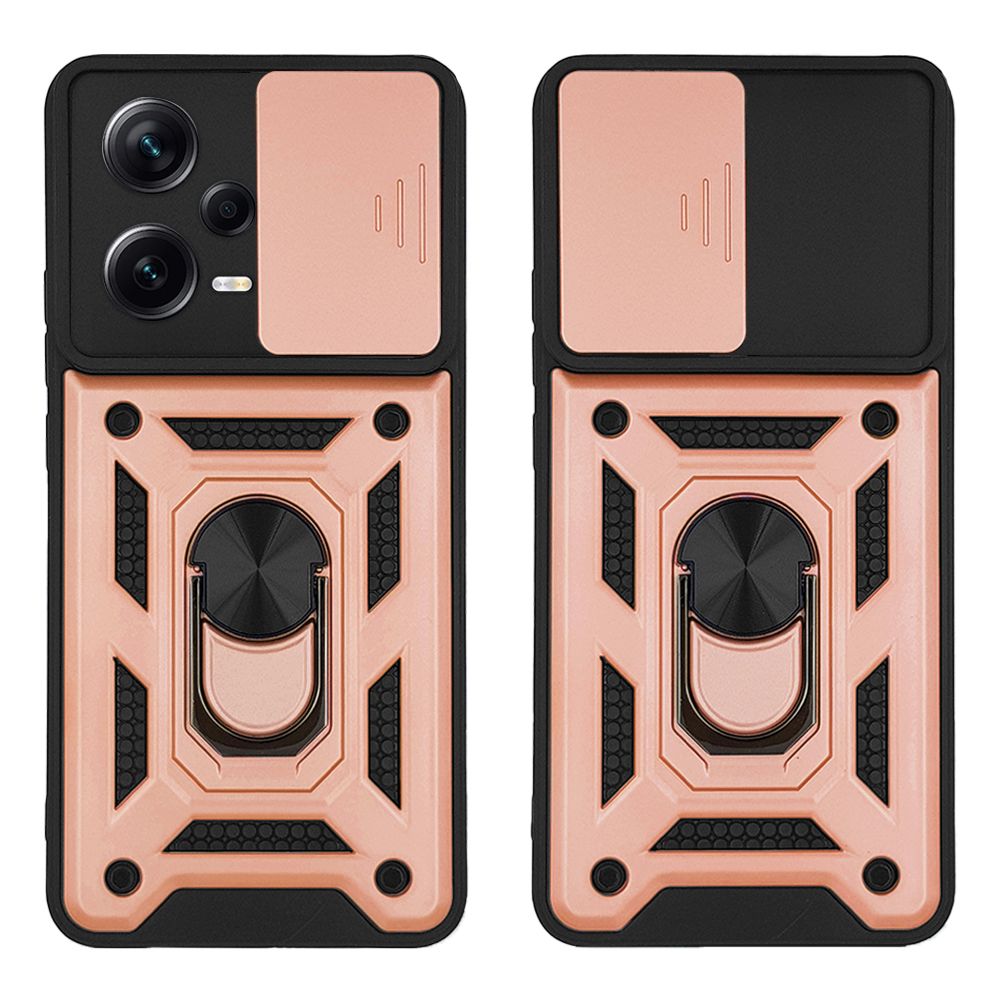 Θήκη Ring Armor CamPro Sonique για Xiaomi Redmi Note 12 Pro Plus Ροζ Χρυσό