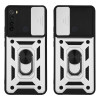 Θήκη Ring Armor CamPro Sonique για Xiaomi Redmi Note 8 / Redmi Note 8 2021 Ασημί