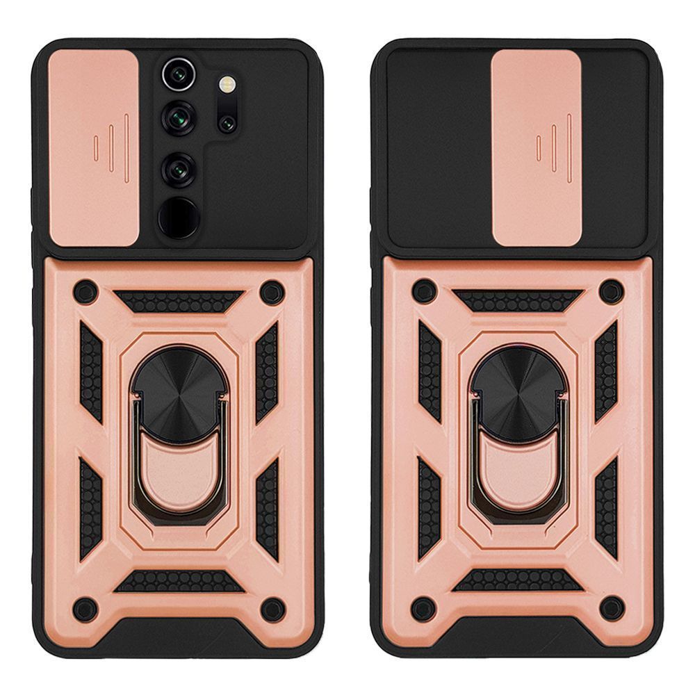 Θήκη Ring Armor CamPro Sonique για Xiaomi Redmi Note 8 Pro Ροζ Χρυσό