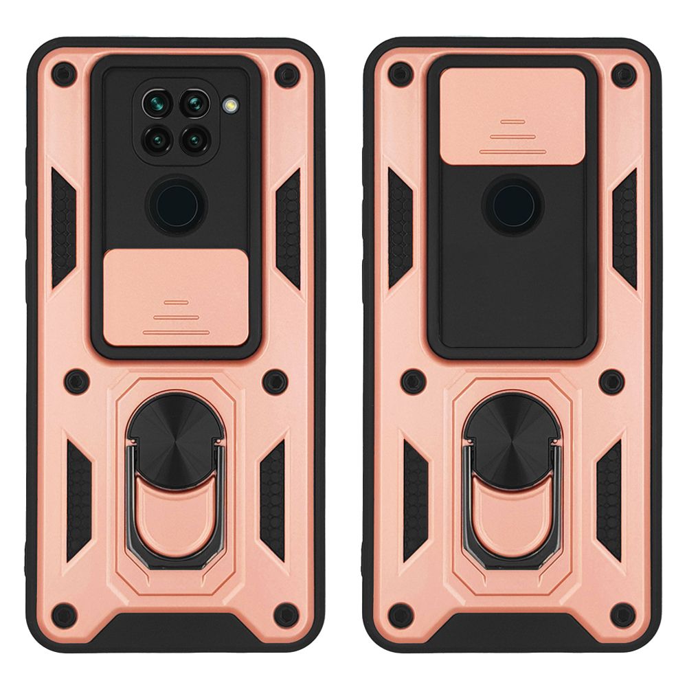 Θήκη Ring Armor CamPro Sonique για Xiaomi Redmi Note 9 Ροζ Χρυσό