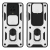 Θήκη Ring Armor CamPro Sonique για Xiaomi Redmi Note 9S/9 Pro Ασημί