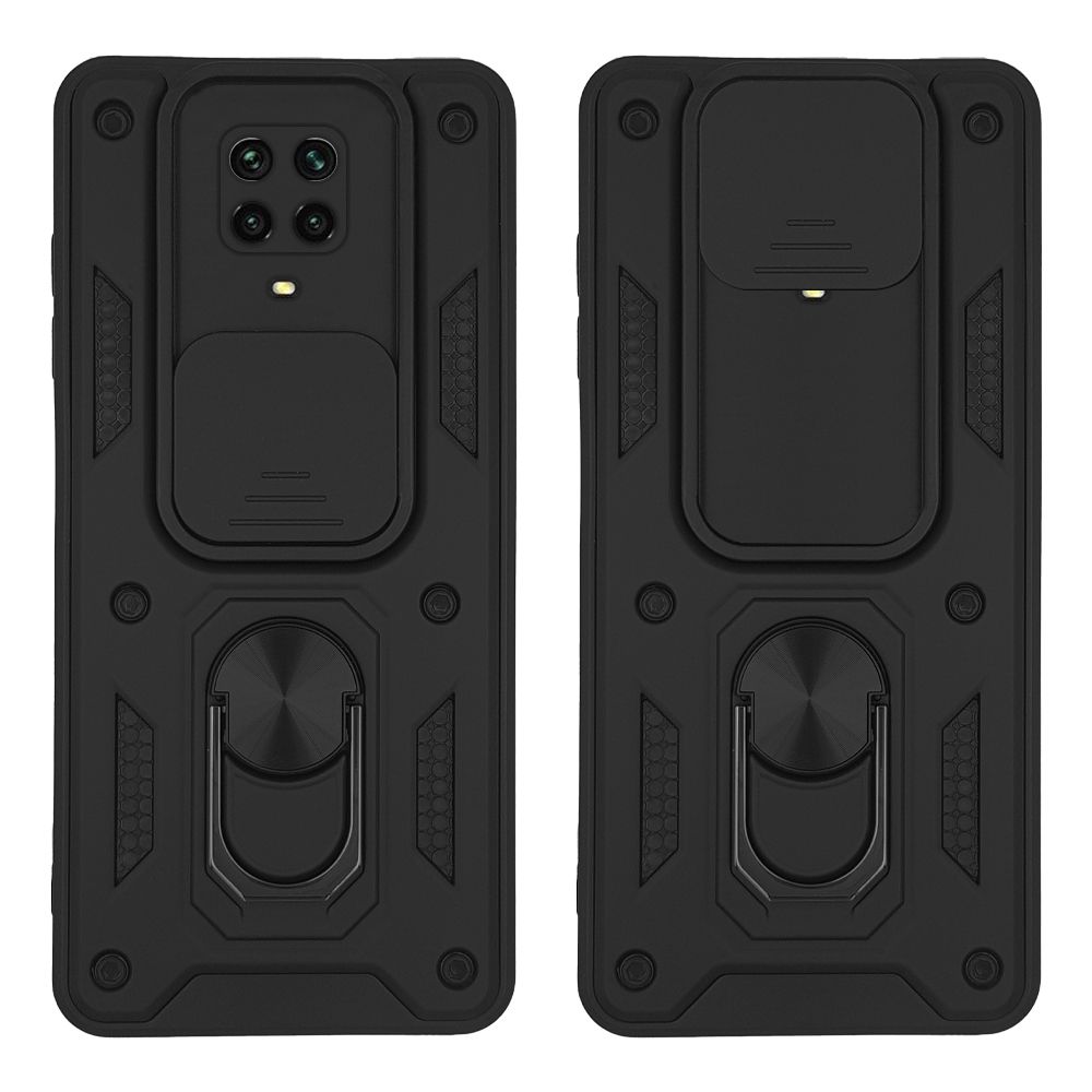 Θήκη Ring Armor CamPro Sonique για Xiaomi Redmi Note 9S/9 Pro Μαύρο