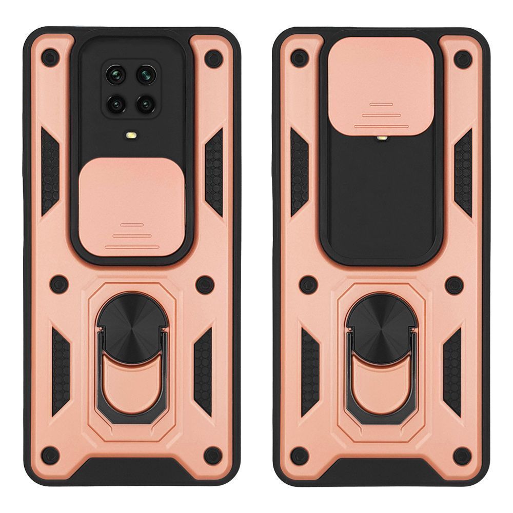 Θήκη Ring Armor CamPro Sonique για Xiaomi Redmi Note 9S/9 Pro Ροζ Χρυσό