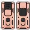 Θήκη Ring Armor CamPro Sonique για Xiaomi Redmi Note 9S/9 Pro Ροζ Χρυσό