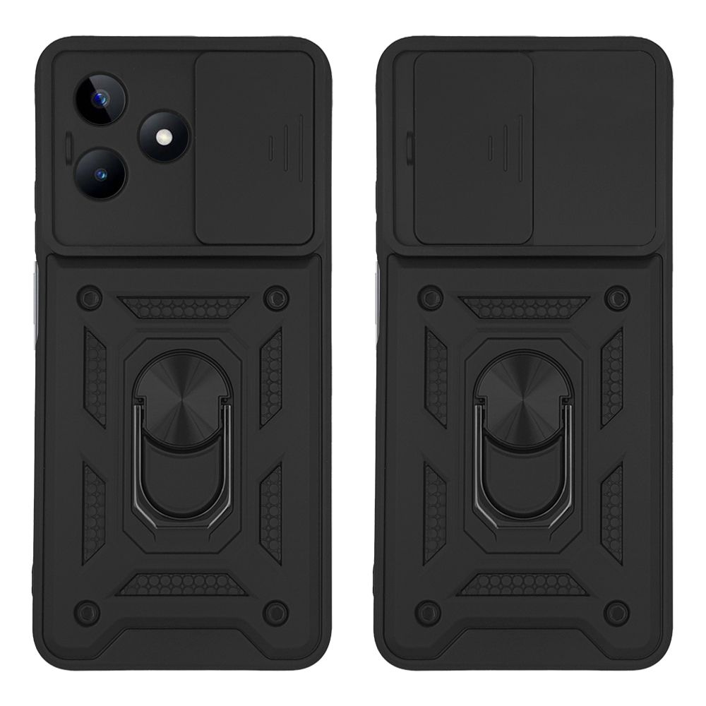 Θήκη Ring Armor CamPro Sonique Realme C51 / Realme C53 / Realme Note 50 4G Μαύρο