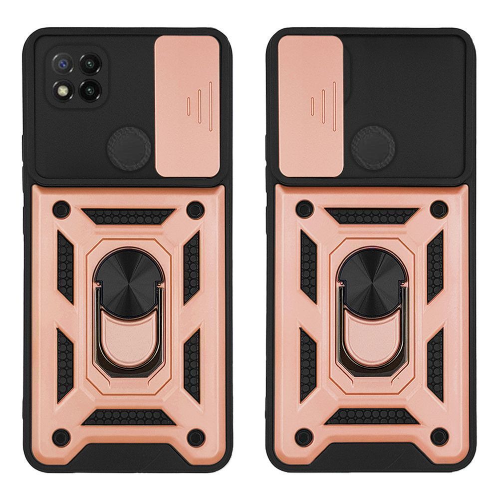 Θήκη Ring Armor CamPro Sonique για Xiaomi Redmi 9C / Redmi 10A Ροζ Χρυσό