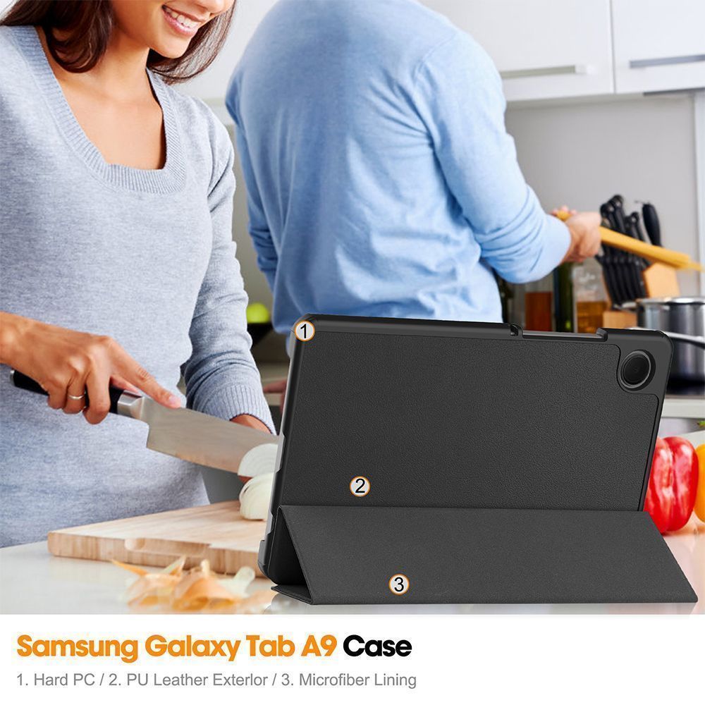 Θήκη Tablet Smartcase Slim Sonique για Samsung Galaxy Tab A9 8.7" Μαύρο