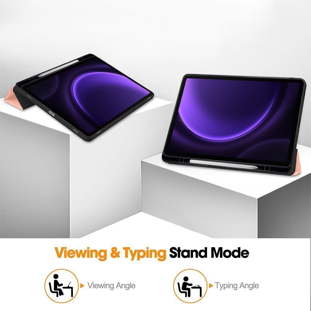 Θήκη Tablet Smartcase Slim Sonique για Samsung Galaxy Tab S9 11" / Galaxy Tab S9 FE 10.9" Ροζ Χρυσό