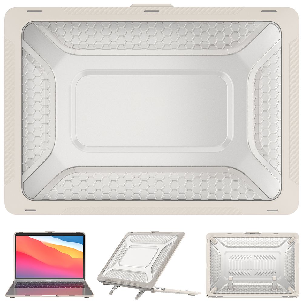 Θήκη για MacBook Sonique Icy Guardian με Βάση Στήριξης Apple MacBook Air 13" 2018/2020 Μπεζ