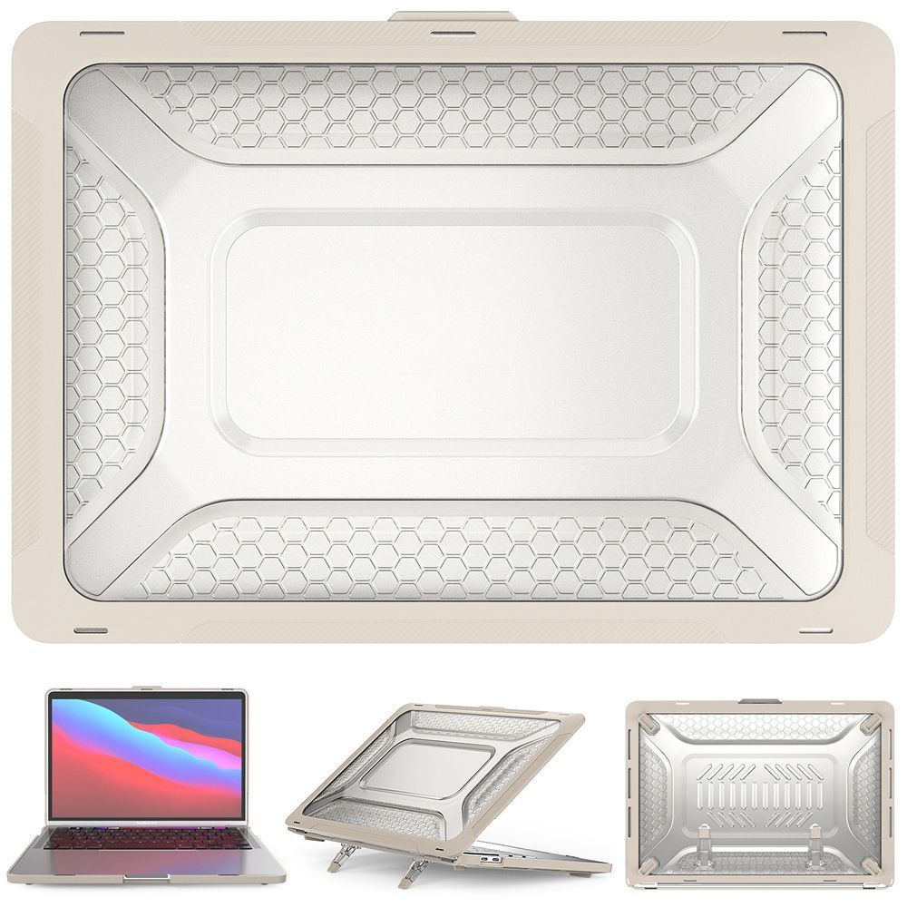 Θήκη για MacBook Sonique Icy Guardian με Βάση Στήριξης Apple MacBook Pro 13" 2018/2020/2022 Μπεζ