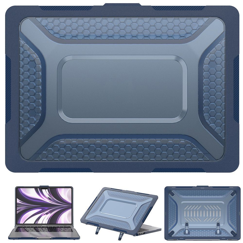 Θήκη για MacBook Sonique Icy Guardian με Βάση Στήριξης Apple MacBook Air 13.6" 2022 Μπλέ
