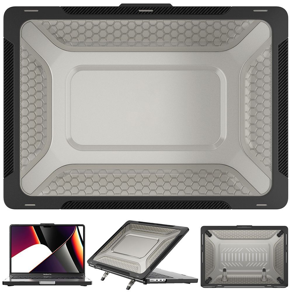 Θήκη για MacBook Sonique Icy Guardian με Βάση Στήριξης Apple Mac Book Pro 14" 2021/2023 Μαύρο
