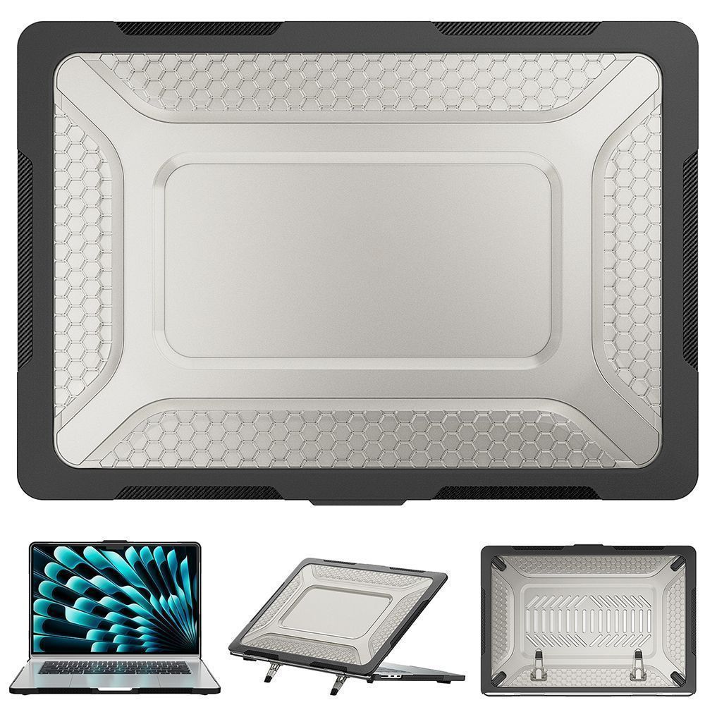 Θήκη για MacBook Sonique Icy Guardian με Βάση Στήριξης Apple MacBook Air 15" (15.3") 2023 Μαύρο