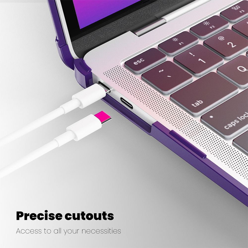 Θήκη για MacBook Sonique Icy με Βάση Στήριξης Apple MacBook Air 13" 2018/2020 Μωβ