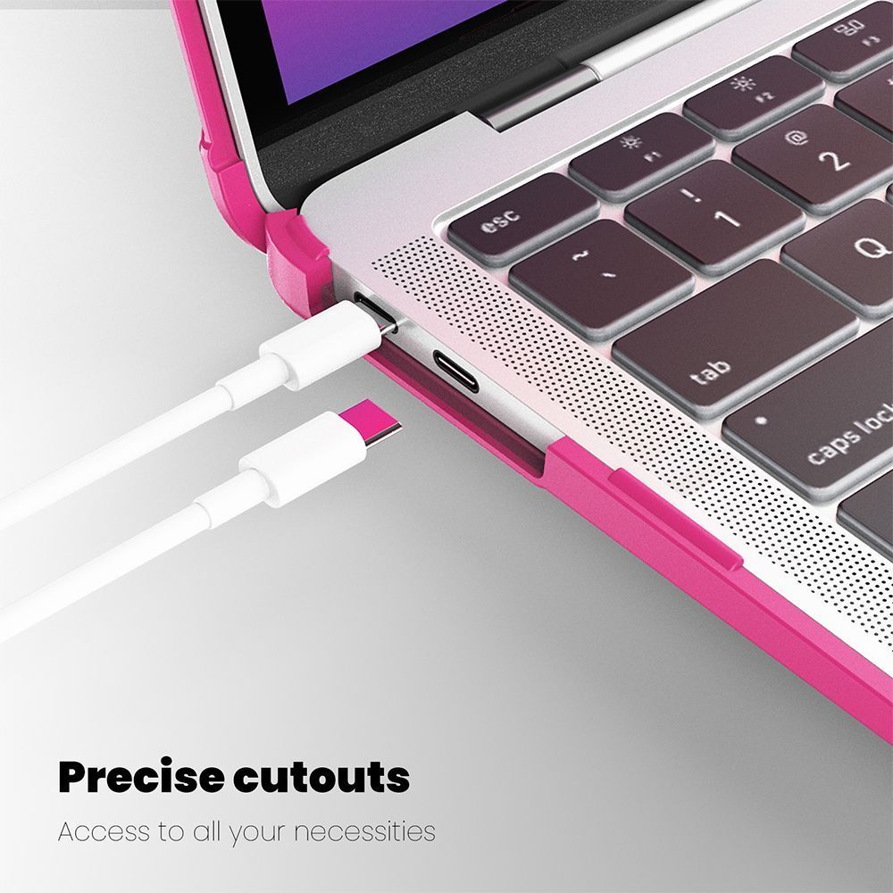 Θήκη για MacBook Sonique Icy με Βάση Στήριξης Apple MacBook Air 13" 2018/2020 Ροζ